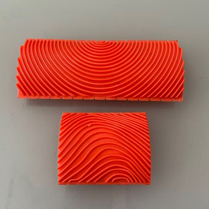 Diseño de madera de caucho conjunto de herramientas de madera de textura artística pintura de madera de construcción cepillo de dibujo de patrón de árbol
