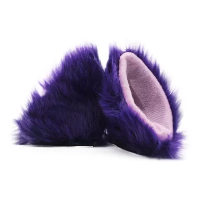 Motosiklet dəbilqələri, Cat Ears Motorcycle Motorbike - purple-pink