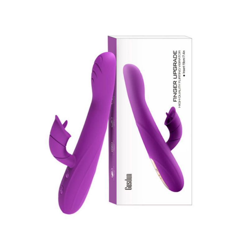 Vibratore trasformabile Golden Finger per donne, lecca la lingua, vibrazione del clitoride, punto G, prodotti sessuali alla moda istantanei_voghion.com