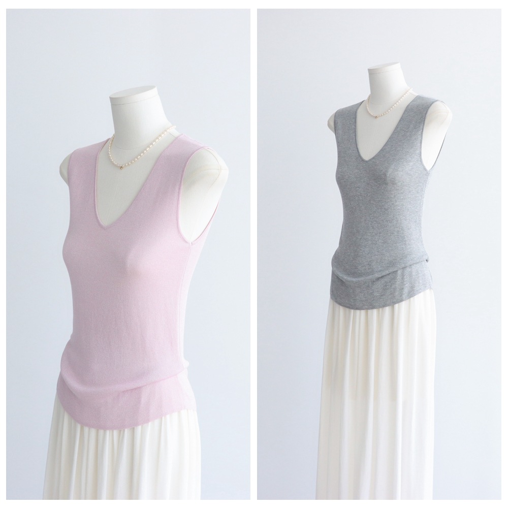 Flashing knitted summer vest