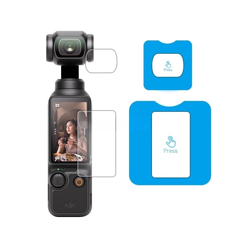 DJI Pocket 3秒貼り付け強化フィルム、ポケットジンバルカメラスクリーンフィルム、Antion 3/4/5フィルムに適しています。|undefined