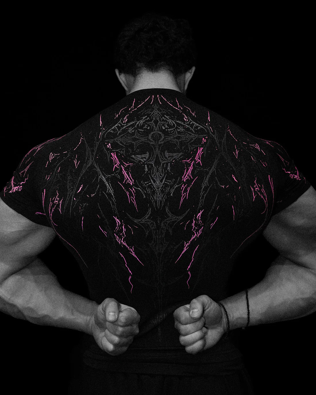 Black---pink print