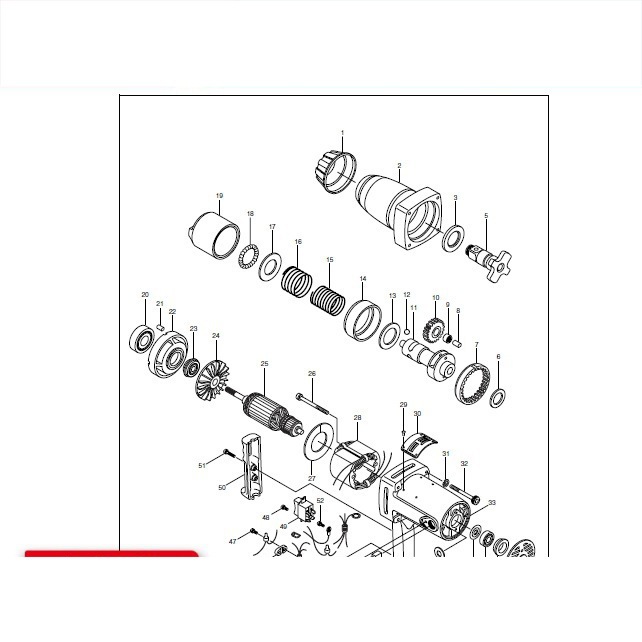 日本Makita牧田6910电动扳手配件原装转子定子开关碳刷齿轮冲击块