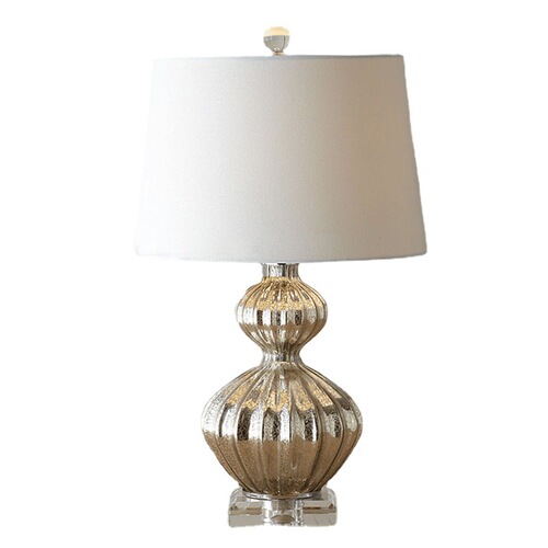 Creative American Style Table Lamp, Personalized Minimalist Modern Neo-Classical Bedroom Bedside Lamp, Nordic Living Room Decor Crystal Table Lamp