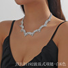 Fashionable necklace, accessory, chain for key bag , suitable for import, European style, light luxury style