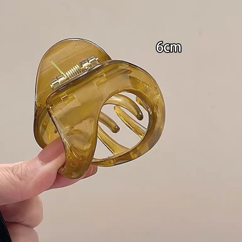 2026 nuevo clip de cabello ondulado clip de cabello de tiburón grande clip de cabello de mujer detrás de la cabeza de alta sensación clip de cabello accesorios para el cabello