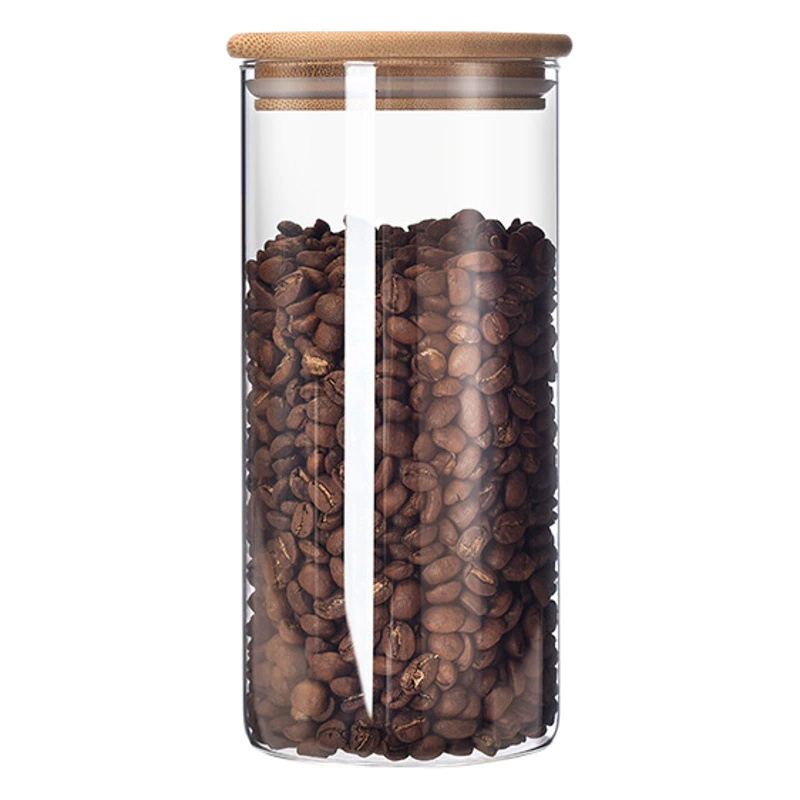 Стеклянная банка для хранения продуктов, герметичная, пищевая, для кофе в зернах, влагостойкая, для домашнего использования, стеклянная банка для чая, оптом