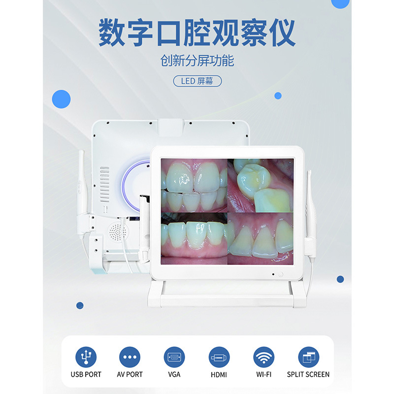 Endoscopio oral HD fotografía herramienta de examen dental 17 pulgadas WIFI dentales inteligente observador digital