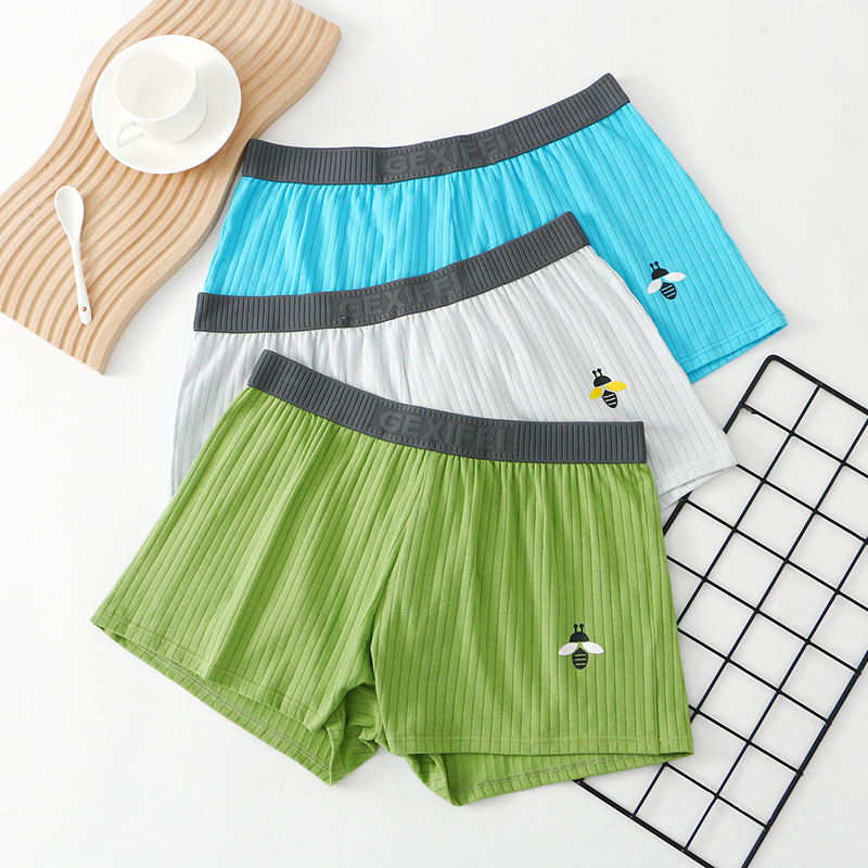 Pantalones interiores de hombre, pantalones deportivos de algodón de alta calidad, pantalones cortos de cuadrangular de algodón, pantalones cortos de calcetín de hombre