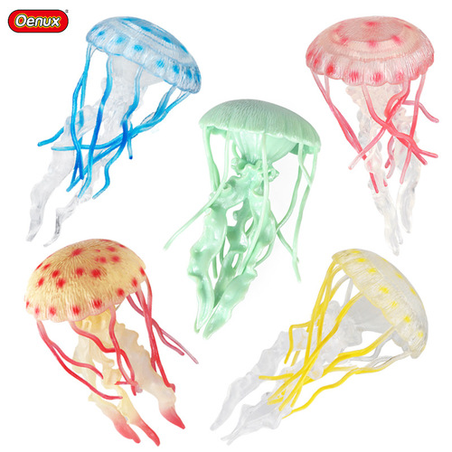 Simulation scientific and educational jellyfish model crown jellyfish jellyfish toy animal children's cognitive gift ornaments ocean world
