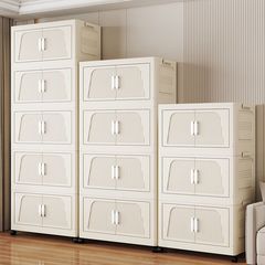收纳箱家用折叠多层柜营书本衣服衣柜储物盒塑料免安装玩具整理箱