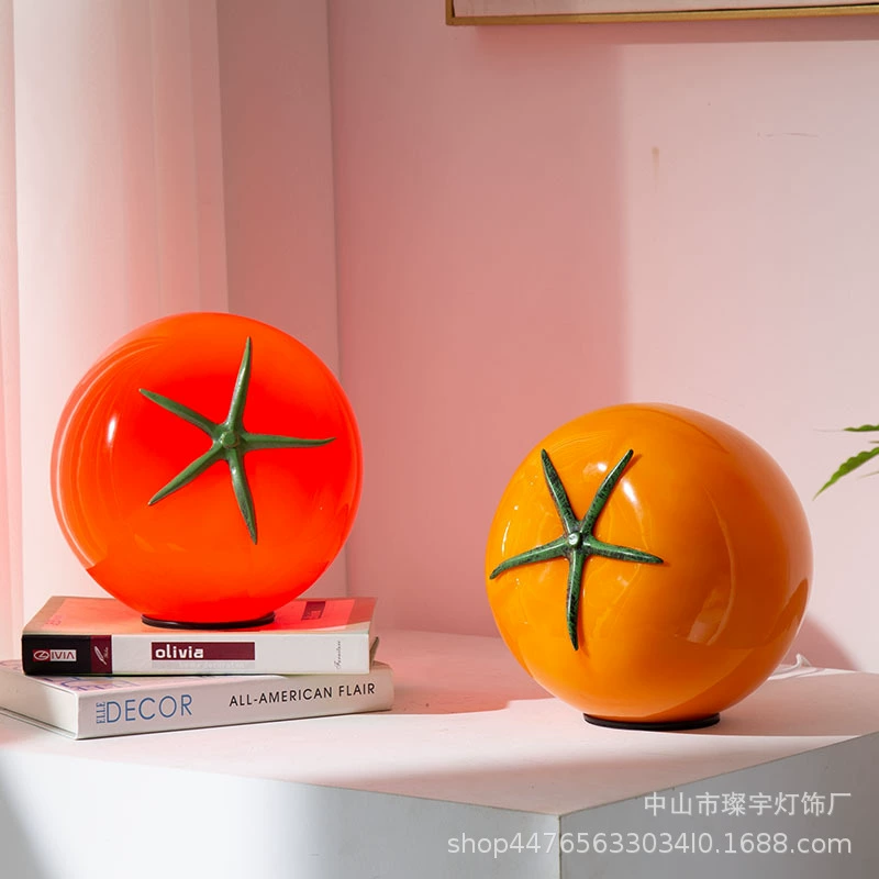 Помидор приготовил декоративная настольная лампа ночник спальня прикроватная лампа помидор настольная лампа помидор украшения лампы