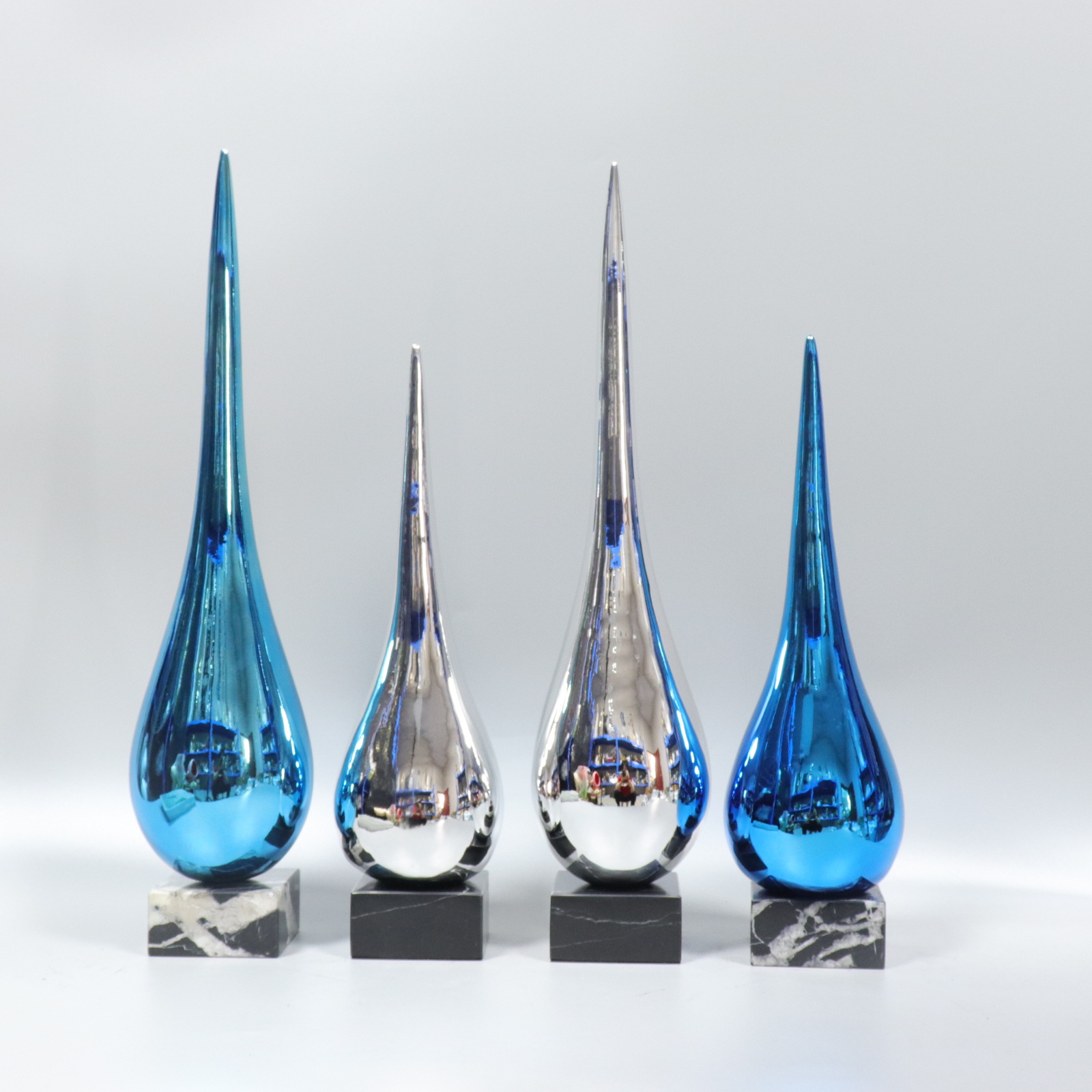 Modern light luxury water drop sculpture ornaments abstract living…