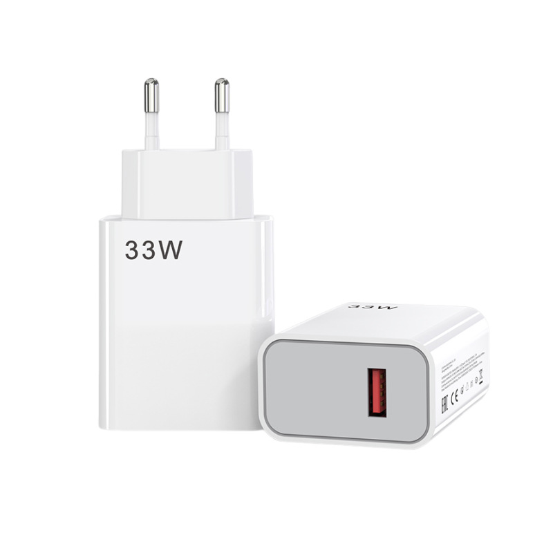 Cargador de carga rápida de 33W para teléfono Android, paquete de puerto USB, cabezal de carga original, carga rápida, adaptación al por mayor