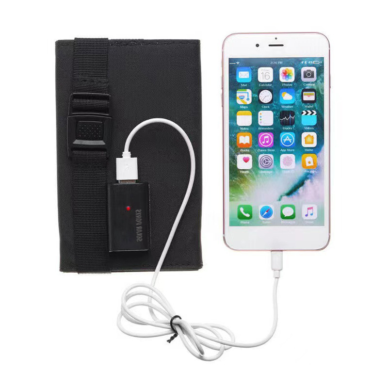 Paquete plegable solar 40% de descuento Cargador USB Camping al aire libre Teléfono móvil Reabastecimiento de energía Panel de generación de energía fotovoltaica 5V10W Regulado de voltaje