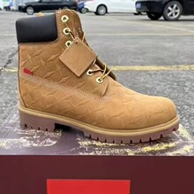 现货高帮马丁靴踢不烂秋冬款男鞋时尚大黄靴男鞋潮流时尚脚感舒适