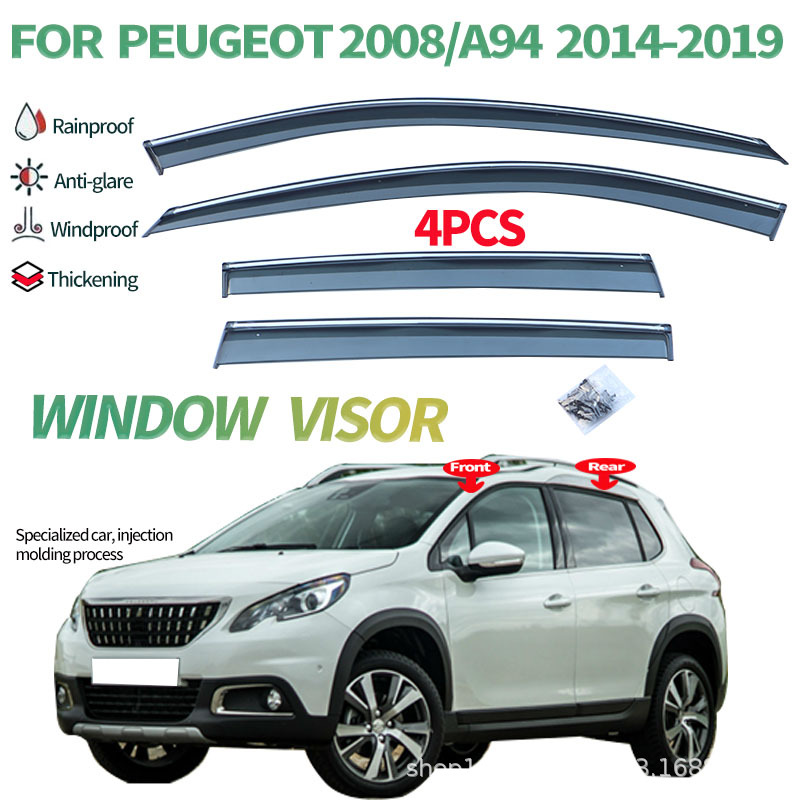 Cross-Border Applicable Peugeot 2008 Rain Shield Peugeot 2008 2014-2019 Window Visor