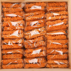 伝統的な蟹黄入りもち米ポテトチップス 500g ネットで話題のスナック菓子 もち米と卵黄の美味しいおやつ