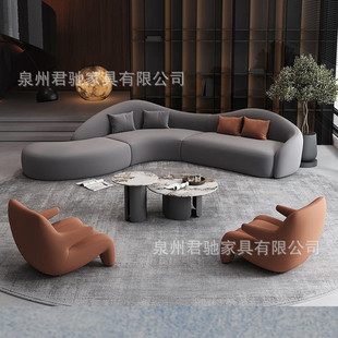 轻奢贵宾会所沙发组合商务接待洽谈沙发售楼处会客休息区多人沙发-阿里巴巴