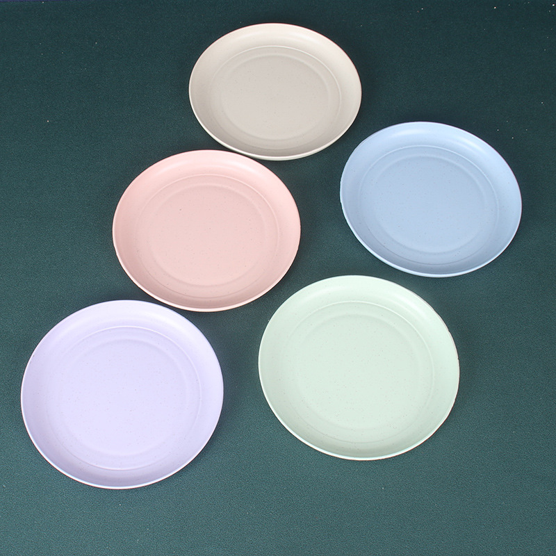 15cm plato de hueso 10 piezas paja de trigo pastel hogar plato de caramelo restaurante plato redondo fruta placa dumpling