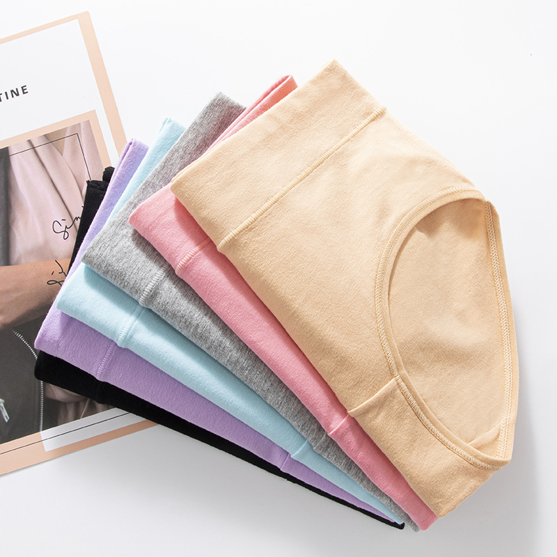 Bragas de algodón de cintura media para mujer, bragas triangulares de color sólido de algodón de cintura media, fabricantes de bragas de algodón de gran tamaño para mujer