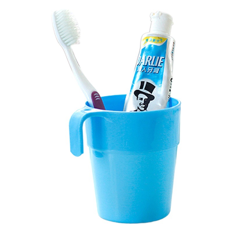Candy color plastic cup cute drinking cup mouthwash Cup toothbrush cup Cup with ear hanging handle beverage cup