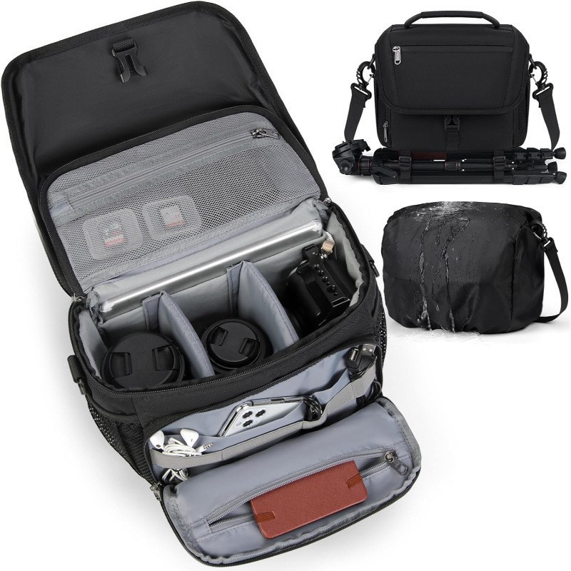Amazon nuevo fotógrafo pequeño bolso de cámara pequeño bolso de hombro de cámara SLR bolso de hombro
