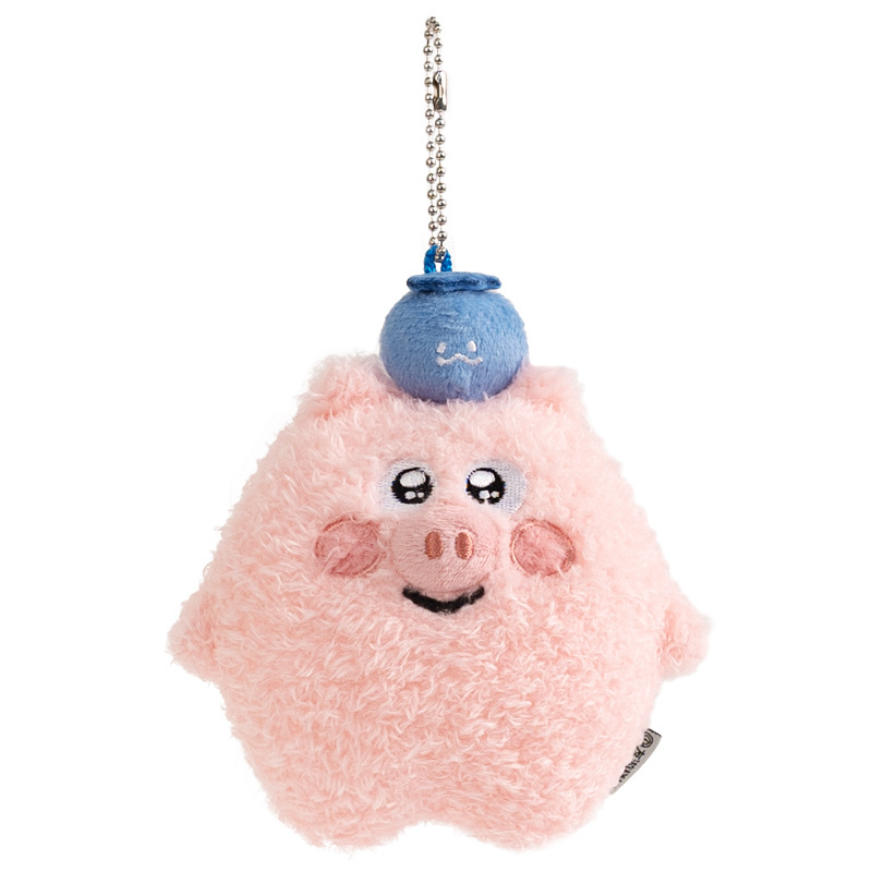 友游猪培根水果挂件毛绒玩具公仔包挂玩偶