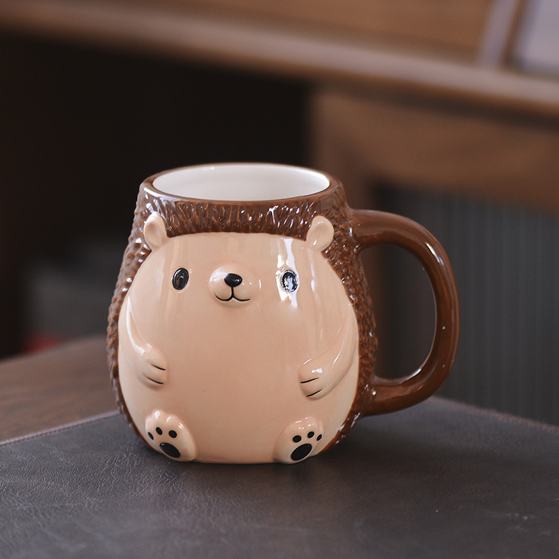 Taza de cerámica de la rana taza de cerámica de la rana Taza tridimensional Animal pintado a mano taza de cerámica taza de café