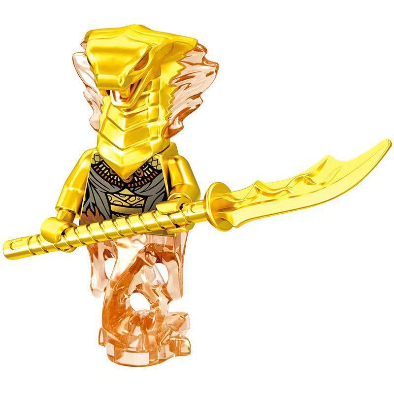 幻影人仔兼容乐高电影GA122黄金纵火狂蛇益智拼装忍者积木人仔