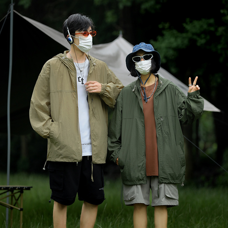 IZEXXSpring And Summer Sun Protection Clothing For Men And Women,Ice Silk Thin Mountain Style Outdoor UPF50+Sun Protection Jacket