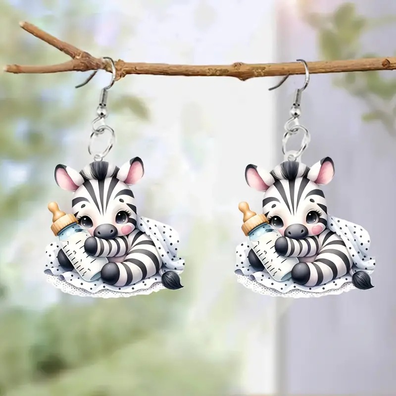 Acrylic zebra