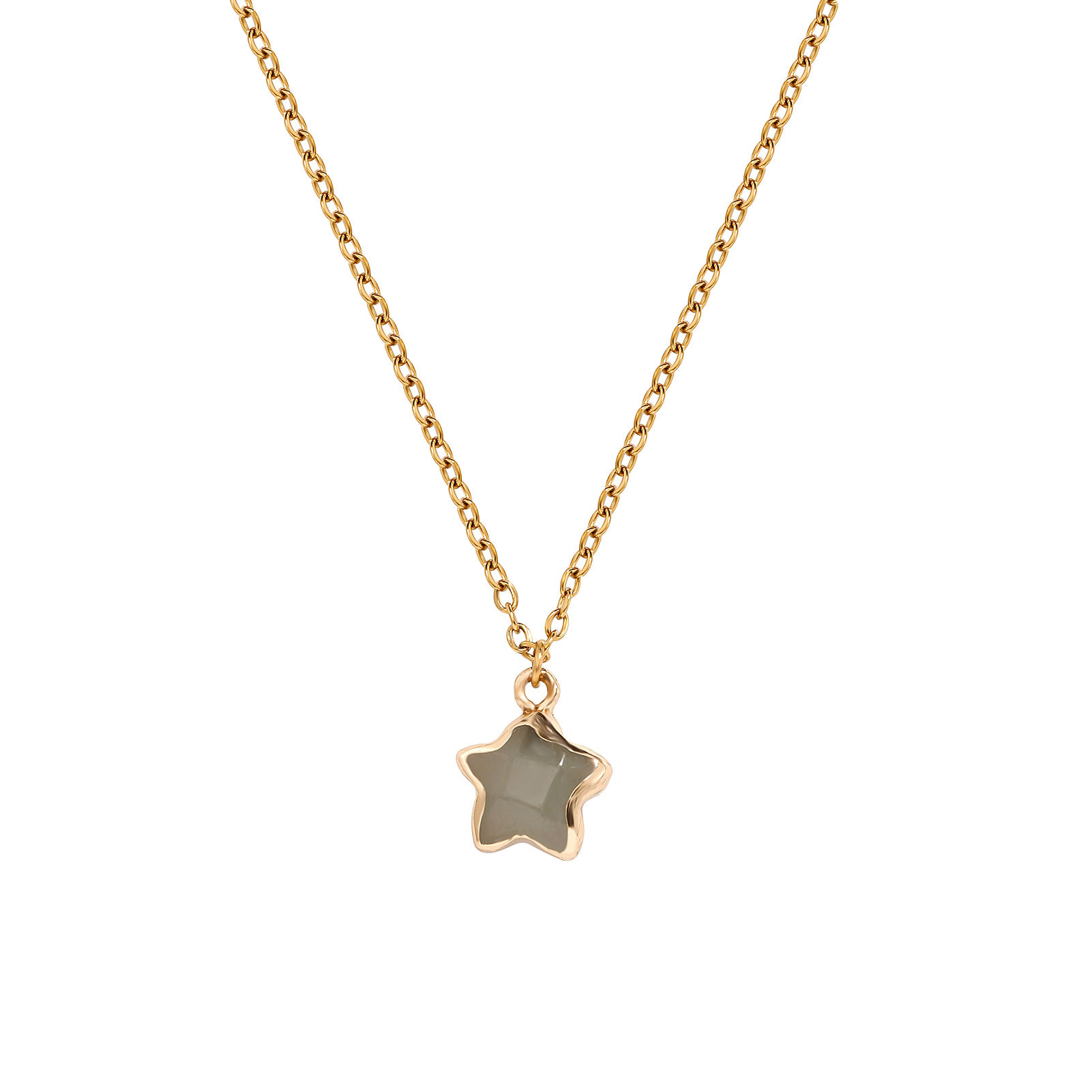 Star Simple Style Classic Style Natural Stone Copper Pendant Necklace Wholesale display picture 5