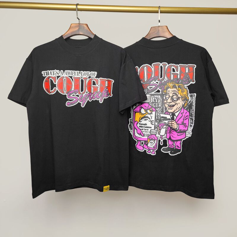 国境を越えた高品質THAT'S A AWFUL LOT OF COUGH SYRUP咳止めシロップ純綿Tシャツ|undefined