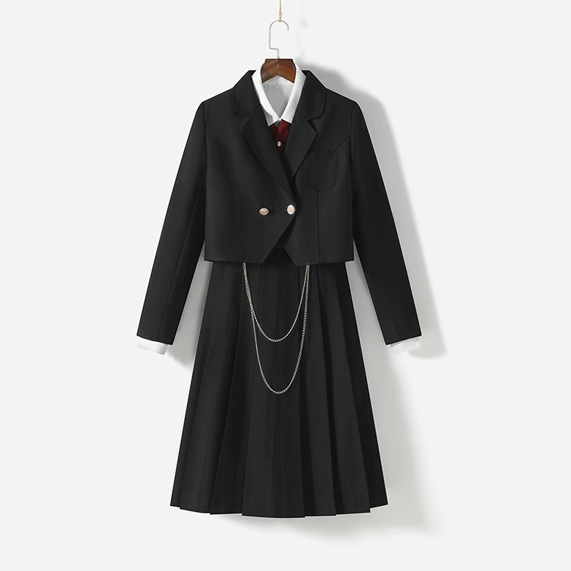 Оригинальный пиджак JK, женская плиссированная юбка, аутентичная японская юбка для кормления, студенческая форма, костюм в студенческом стиле, женский костюм