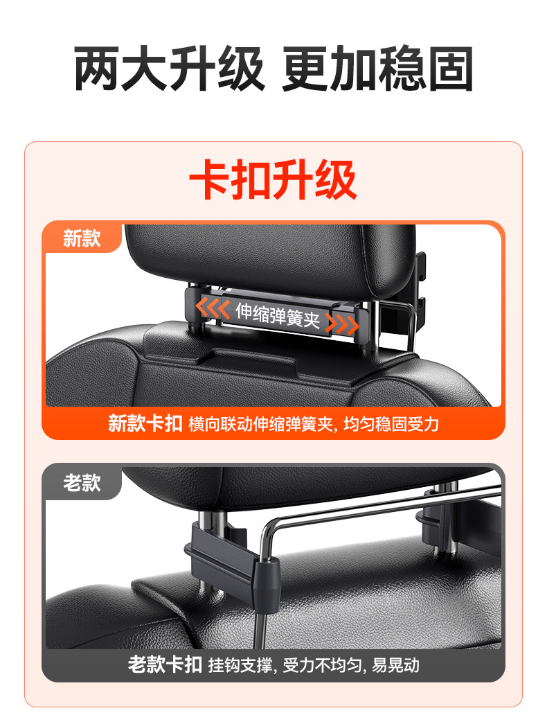 车载小桌板后排汽车餐桌折叠电脑桌饭桌学习桌办公桌笔记本支架详情6