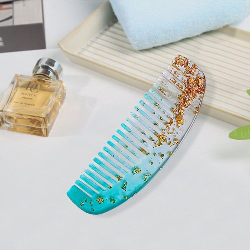 DIY mirror comb crystal glue mold four styling comb molds long and short crescent comb silicone mold