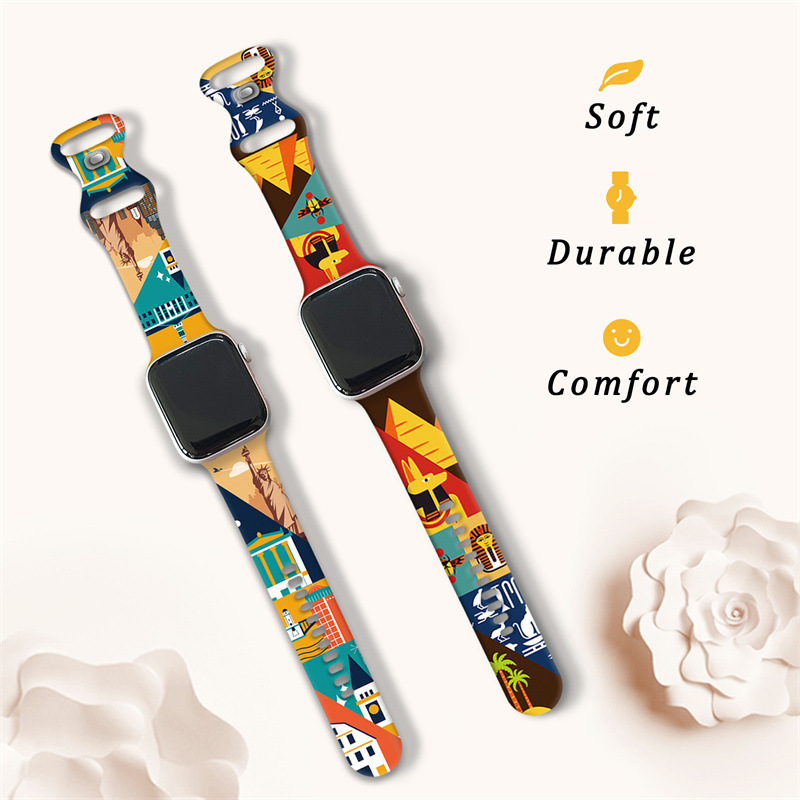 Suitable for iwatch strap S10 silicone se apple watch 6 watch strap…