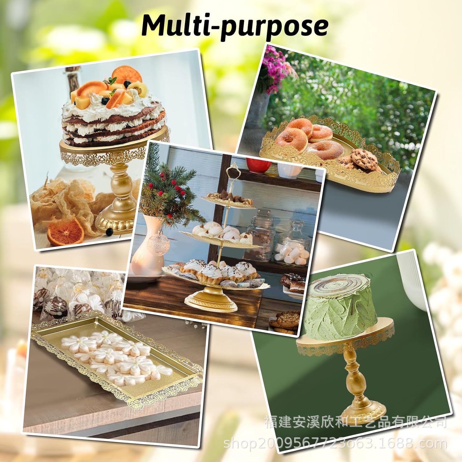 Estante de pastel europeo de bodas de encaje estante de pastel de bocadillos de postre decoración de la mesa de postres props de boda 12 piezas conjunto estante de pastel