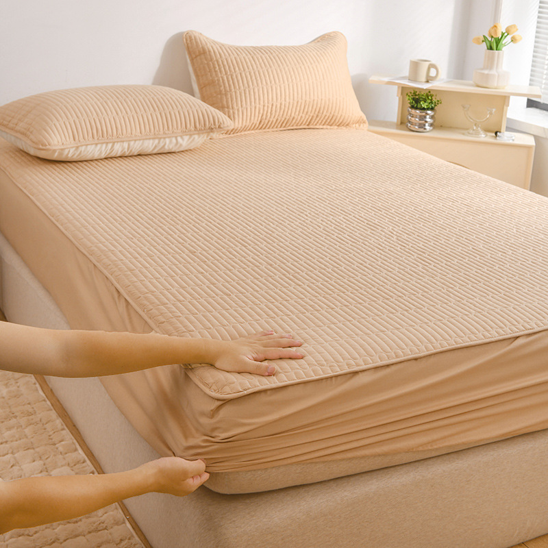 2023 nuevo acolchado acolchado acolchado acolchado acolchado acolchado acolchado acolchado de algodón de nuevo estilo, cubierta protectora de colchón acolchado con todo incluido, cama universal de cuatro estaciones