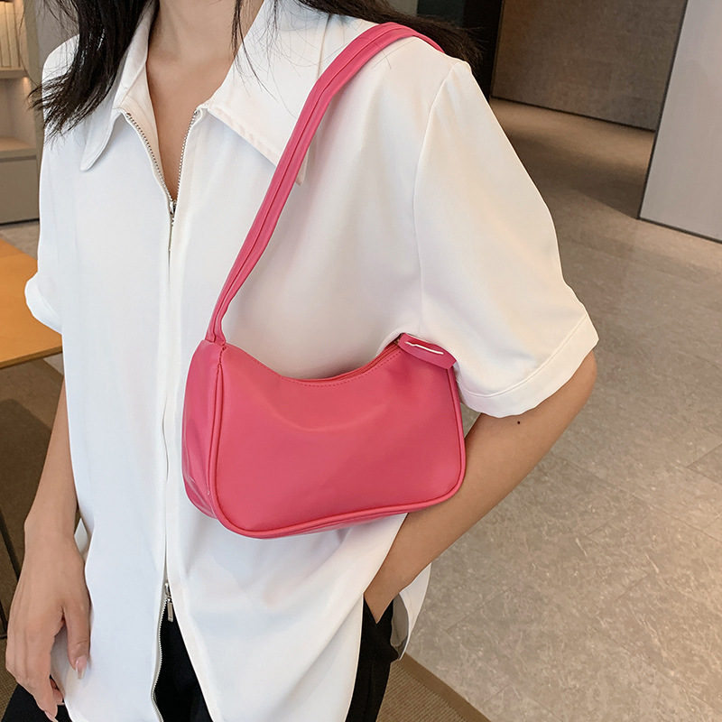 ins Korean Style Bag Women's Bag 2023 New Arrival Korean Style Western Style Shoulder Bag Simple All-Match Popular Underarm Bag Trendy