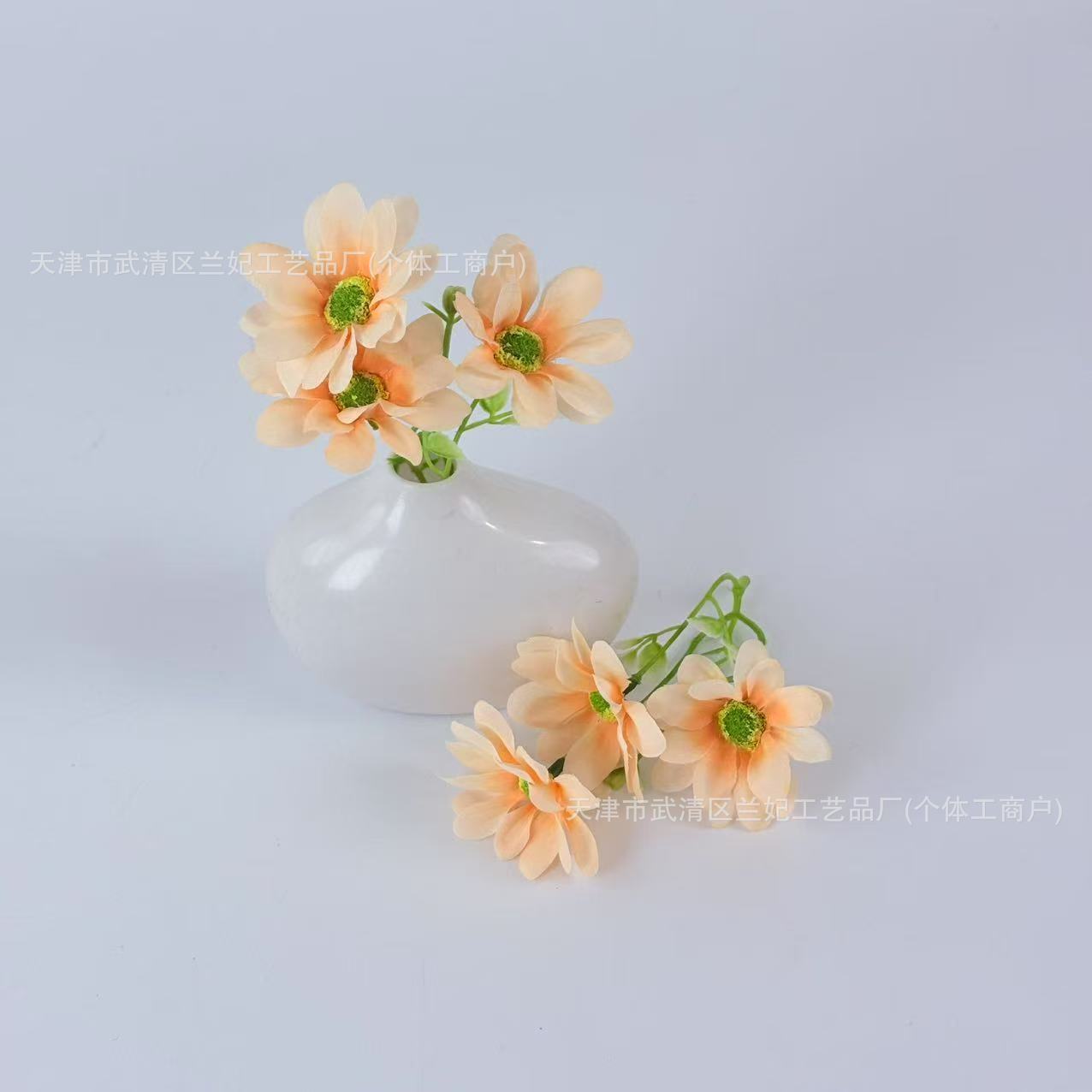 3 horquillas flor lila flor flor artificial accesorios de bricolaje hechos a mano caja de flores caja de regalo con mano horquilla decorativa transfronteriza