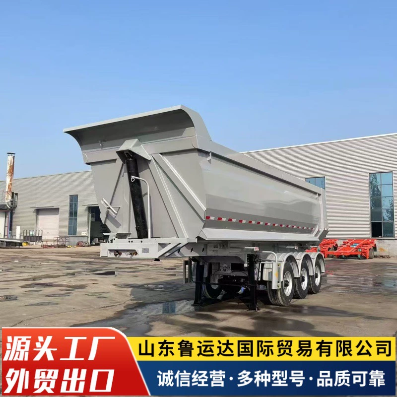 Готовый к поставке производственный самосвальный полуприцеп с задним поворотом, подъемник для автомобилей с пневмоподвеской, транспортное средство для перевозки угля и песчаника