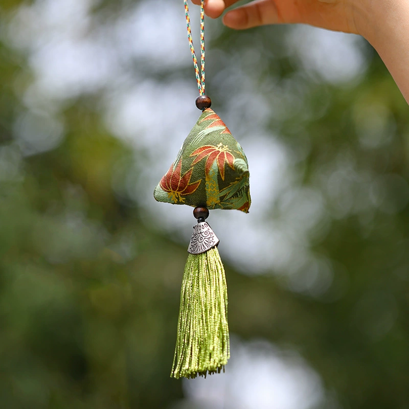 2025 Пакетик для фестиваля лодок-драконов, подвеска с рисовыми пельменями, подвеска в национальном стиле, пакетик, украшение подарочной коробки, подвеска с кисточкой