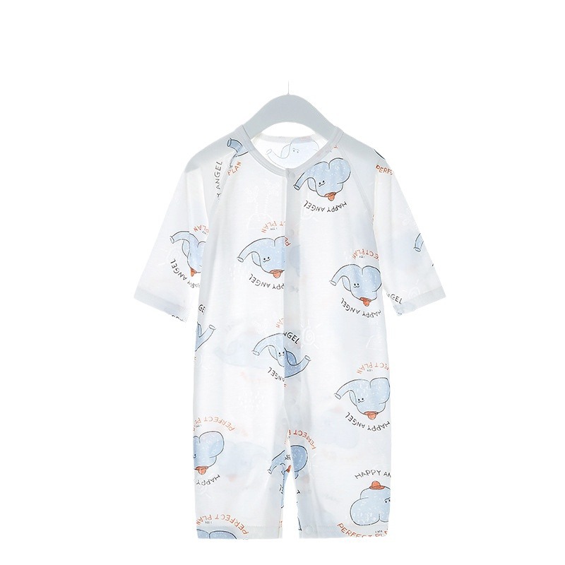 옷 여름 얇은 주얼웨어 통기성 파자마  에어컨 세트  토끼 등반 옷 카디건