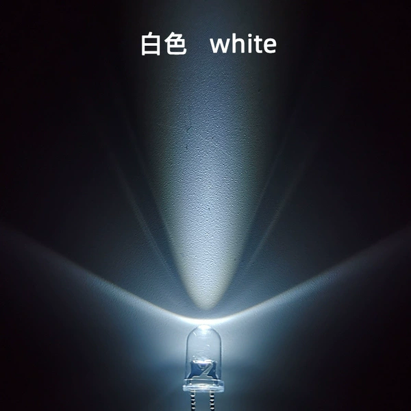 F5 round head white light short feet 1000 pcs
