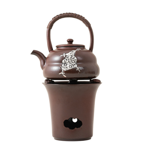 A complete set of charcoal fire charcoal tea making equipment, outdoor open flame roasting tea stove, tea making stove
