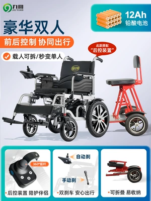 for the Elderly and Disabled: Qatlanan elektrik velosipedlər - 18-double-model-low-backrest-folding-backrest-12a-lead-battery