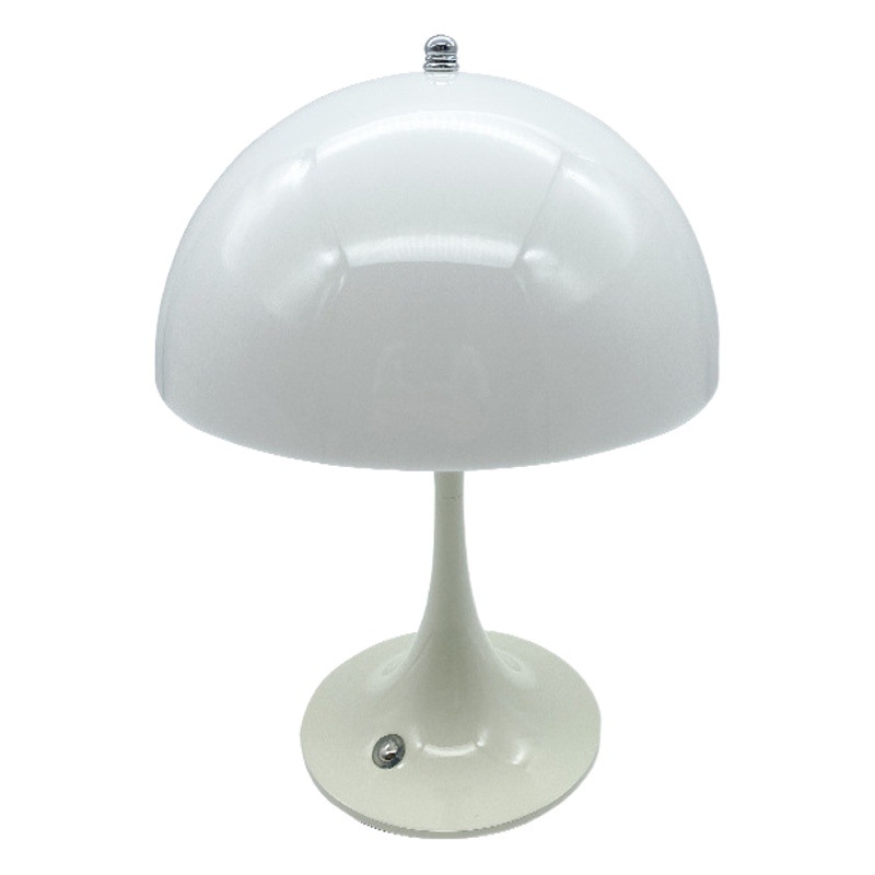 Lámpara de mesa de capullo de flor de estilo crema nórdico, interruptor táctil de cintura pequeña, atenuación de tres colores, mini lámpara de mesa recargable al por mayor