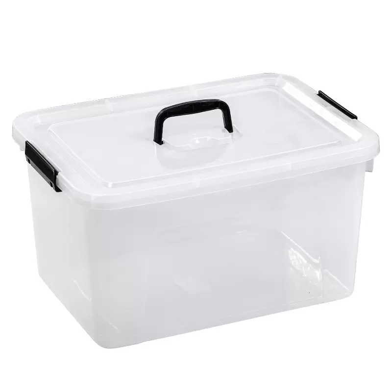 收纳箱家用玩具杂物收纳箱塑料储物箱透明整理箱衣物收纳盒批发